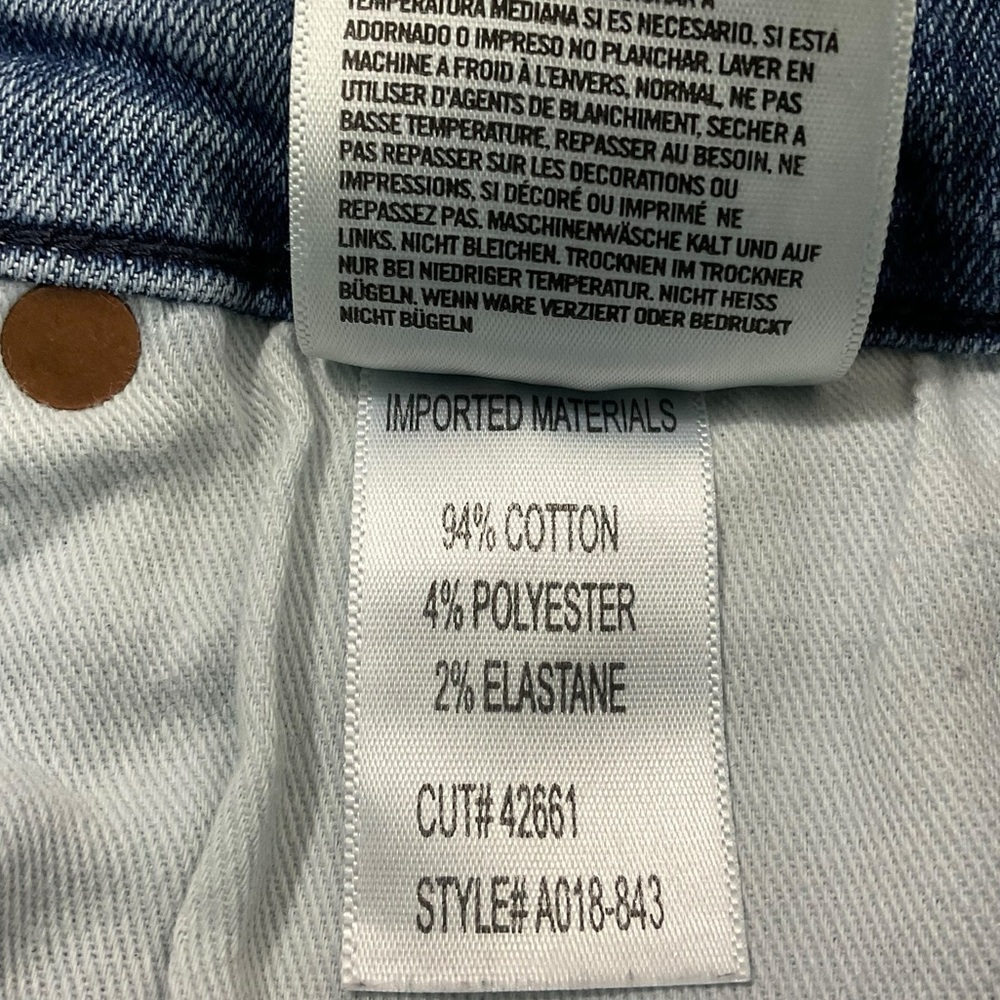 Agolde Sophie High Rise Skinny Crop distressed Jeans  27 Style A018-843 - Picture 11 of 11